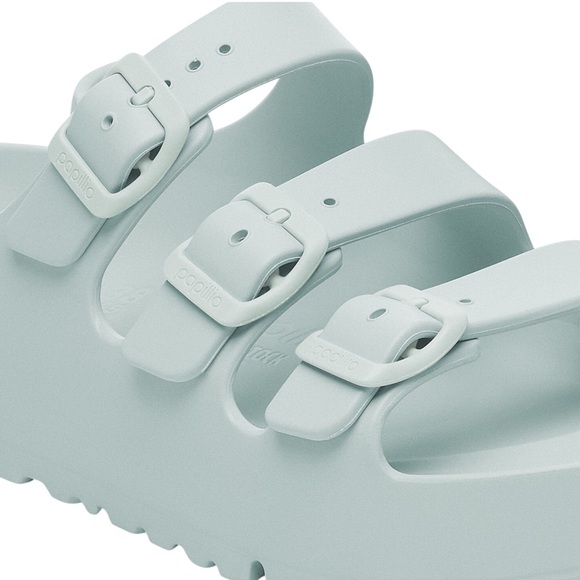 Birkenstock NWT  Women's Florida III Platform EVA sandal in Surf Green in Sz 8 - Picture 6 of 10